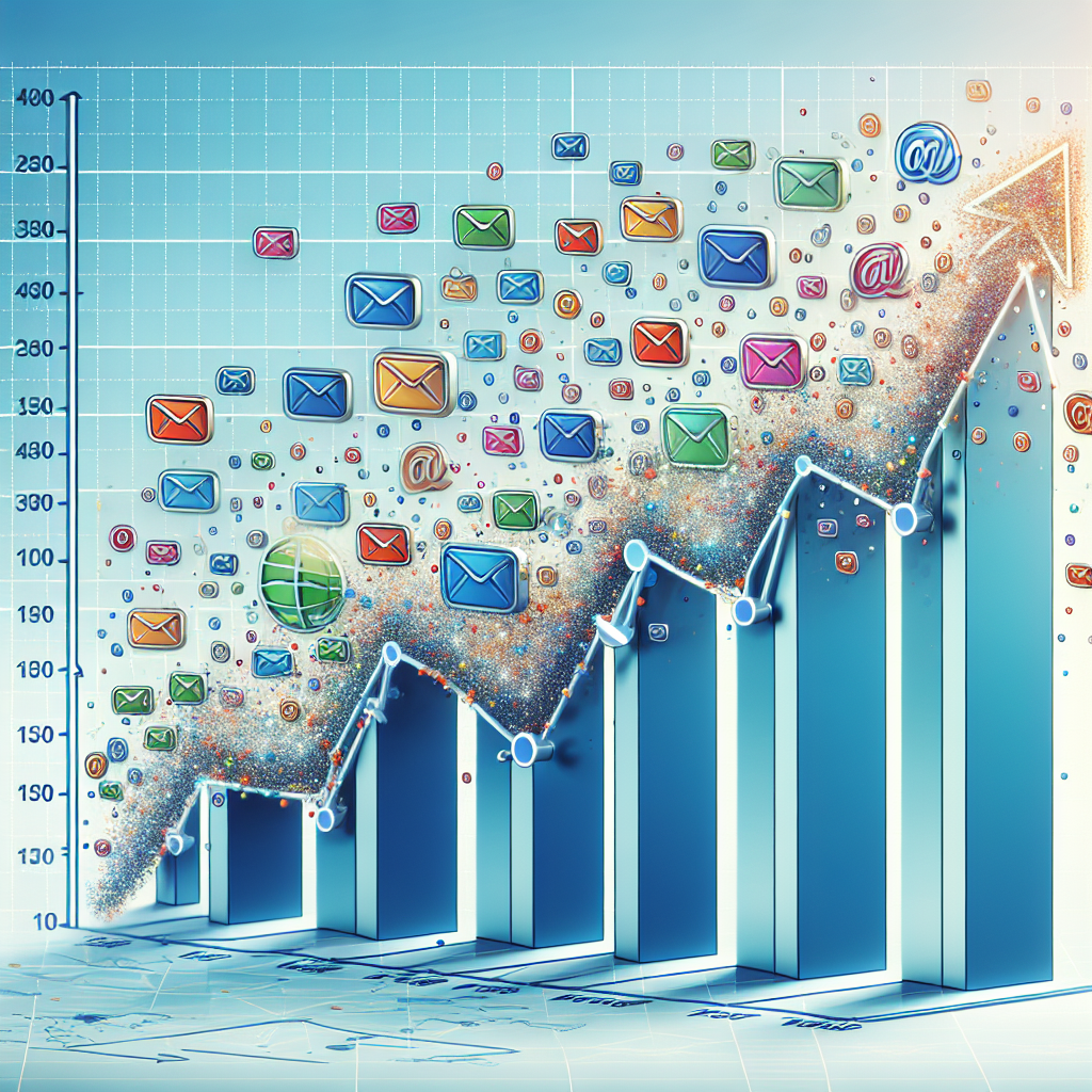 Graph showing the impact of email marketing with billions of global users.